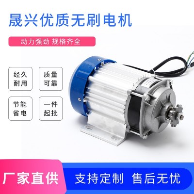 厂家直购24V/48V/60V 800W三轮车改装电机中置无刷减速电机